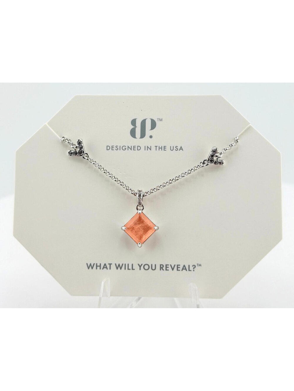 Bomb Party Necklace "A Floral Dream" Morganite +Quartz on Rhodium